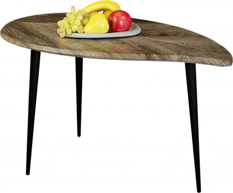 Стол журнальный BeautyStyle 28 дуб крымский состаренный/черный Mebelik арт.009008