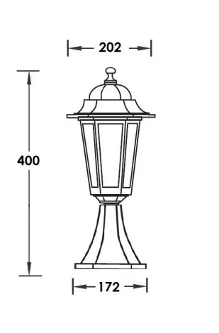 Наземный фонарь Oasis Light 79804S Bl (220V, IP44)