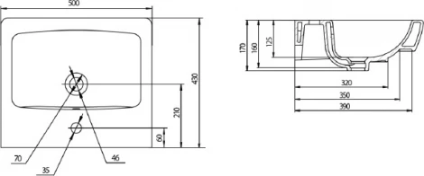 Раковина Santek Нео 50