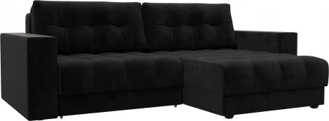 Диван угловой с декором Лига-049 НПБ Лига Диванов (Велюр) арт.128460