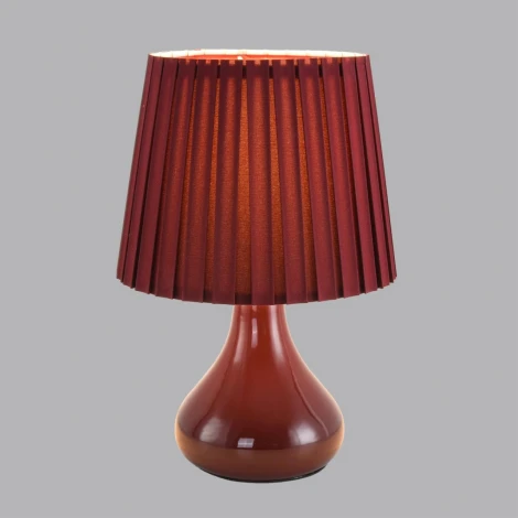 Настольная лампа Lumion Naina 8185/1T бордовый, керамика/текстиль E14 1*40W 220V (выключатель)