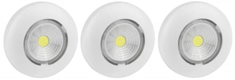 Мебельный светильник светодиодный 3 шт. на батарейках с выключателем ЭРА SB-502 SB-502