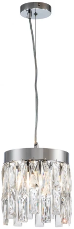 Подвесной светильник Indigo Anna V000389 (220V, хрусталь, на тросе, круглые)