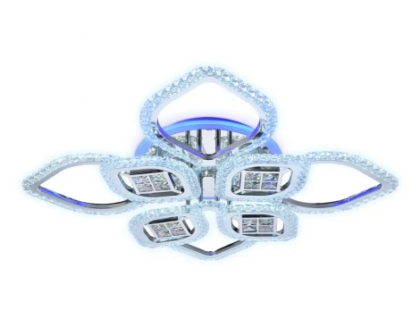 Потолочная люстра Ambrella Acrylica Ice FA283 (регулировка яркости, LED, 220V, пульт управления, управление смартфоном, умный дом - PC.Lamper, цветы)