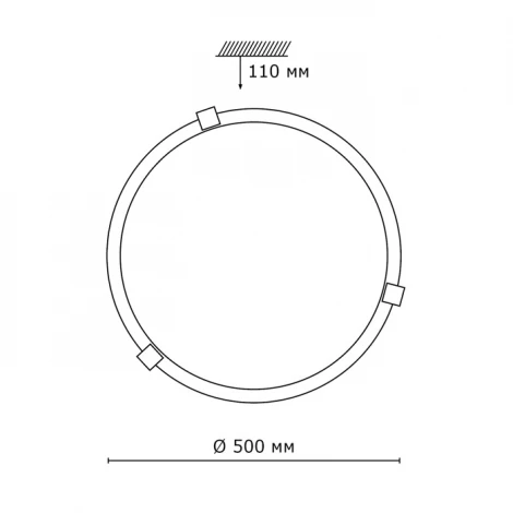Настенно-потолочный светильник Sonex Duna 353 хром