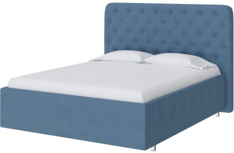 PROxSON Кровать Classic Large (Ткань: Рогожка Тетра Голубой) 160x190