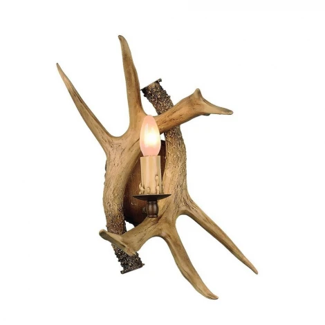 Бра Omnilux Loureiro OML-52001-01 (220V, подсвечник, свеча, рога)