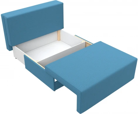 Диван прямой Лагуна (Голубой/Рогожка) Лига Диванов арт.125934