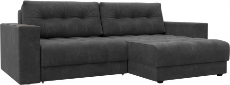 Диван угловой с декором Лига-049 НПБ Лига Диванов (Велюр) арт.128462