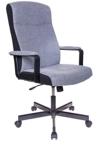 Кресло руководителя Бюрократ DOMINUS серый крестовина металл