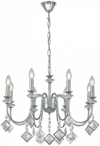 Подвесная люстра Arte Milano AM342101 342101/8 CR (220V, подвески, на цепи, подсвечник, свеча)