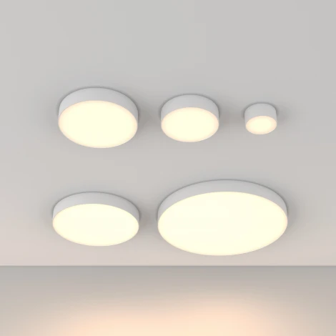 Потолочный светильник круглый Maytoni Zon C032CL-90W3K-RD-W (LED, 220V, круглые)