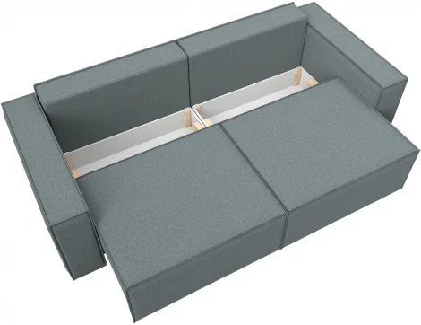 Диван прямой Куба (Серый/Рогожка) Лига Диванов арт.124097