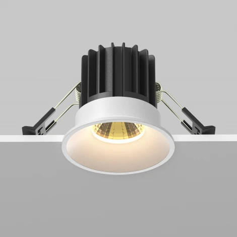 Встраиваемый светильник Maytoni Round DL058-7W2.7K-W (LED, 220V, круглые)