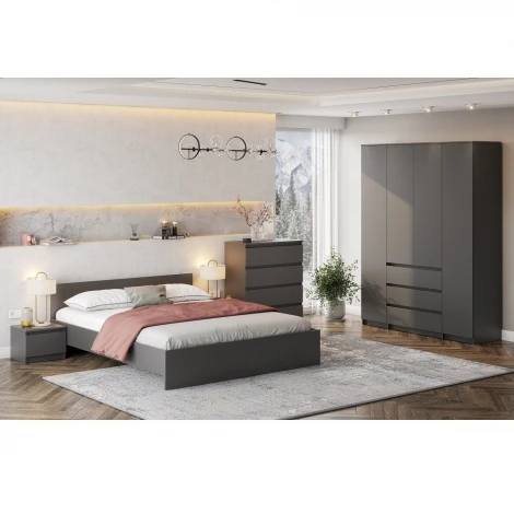 Тумба Арника прикроватная Денвер, графит