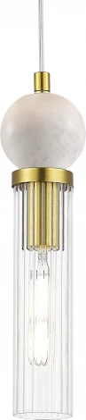 Подвесной светильник ST Luce Medea SL1244.303.01 латунь/прозрачный E14 1*40W