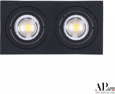 Встроенный точечный светильник APL LED Ingrid 3322.TCH111/2S/BK