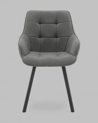 Стул Амальри велюр светло-серый Stool Group арт.УТ000041359