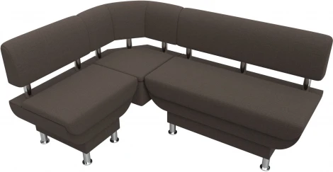 Диван кухонный угловой Альфа левый угол Лига Диванов (Рогожка) арт.123815L