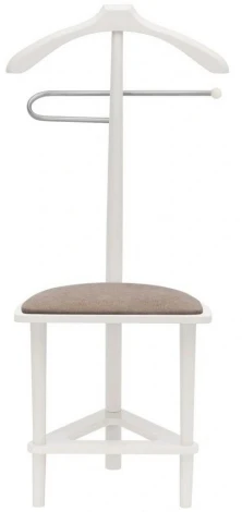 Вешалка костюмная с сиденьем В 26Н белый от фабрики Mebelik