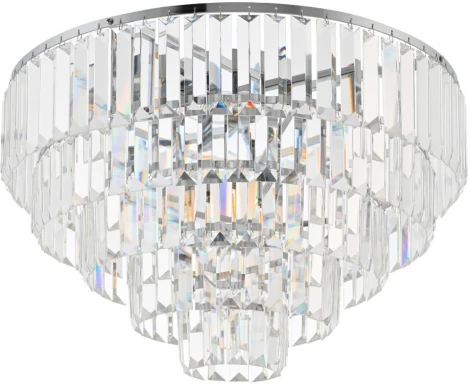 Потолочная люстра каскадная хрустальная Arte Milano Sorrento-7209 377209/7/490 CR (220V, круглые)