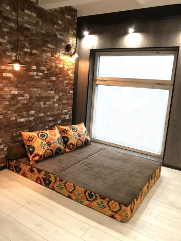 Бескаркасный диван Dreambag PuzzleBag Мехико Оранжевый XL 4920400