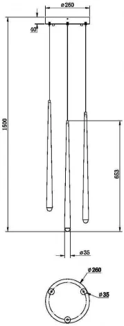 Подвесной светильник Maytoni Cascade MOD132PL-L18BK (LED, 220V, на проводе)