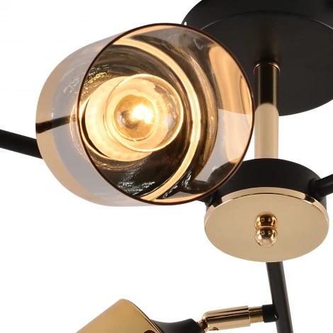 Потолочная люстра на штанге Reluce 01555-3.3-06B BK+FGD (220V)