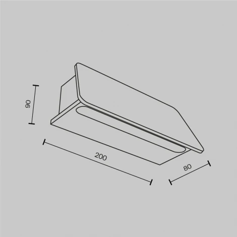Настенный уличный светильник Maytoni Trupp O429WL-L6GF3K (LED, 220V, IP54)