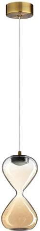 Подвесной светильник Odeon Light Glessi 5093/4L античн.бронза/прозрачн./янтарный градиент/металл/стекло LED 4W 4000K (220V, на проводе)