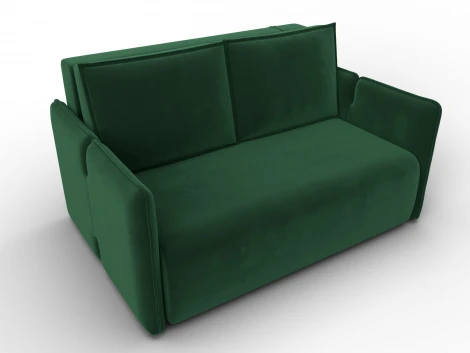 Диван прямой Лига-117 (ЛДСП,Брус,Фанера,Велюр/Зеленый) Лига Диванов 137011