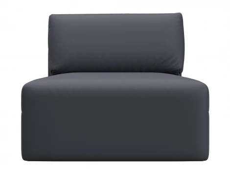 Модуль канапе Лига-060 НПБ (ЛДСП,Брус,Фанера/Пластик/Экокожа/Серый) Лига Диванов 130079