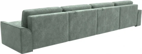 Диван п-образный Лига-048 НПБ лонг Лига Диванов (Велюр) арт.128346