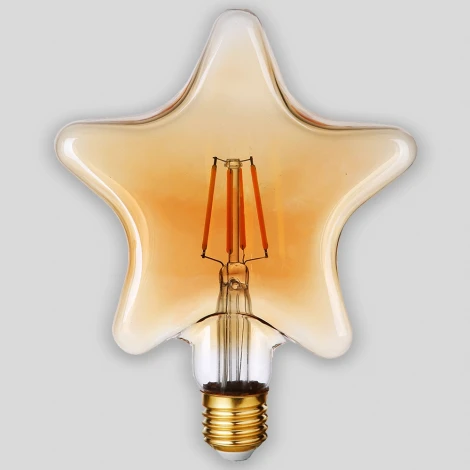 Лампочка светодиодная филаментная прозрачная звезда E27 4W Thomson Deco Star TH-B2188