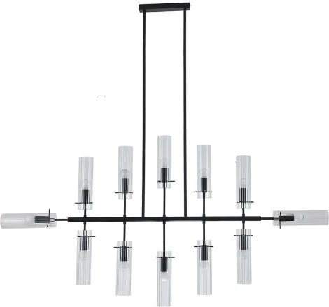 Потолочная люстра на штанге (11053/12R Black) Indigo Saetta V000566 (220V)