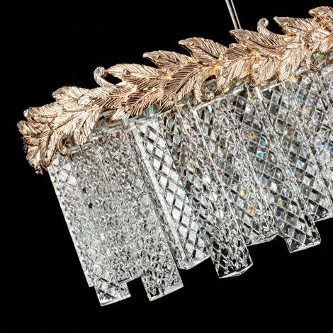 Подвесная люстра светодиодная хрустальная Modelux ML.8250.1100 GD