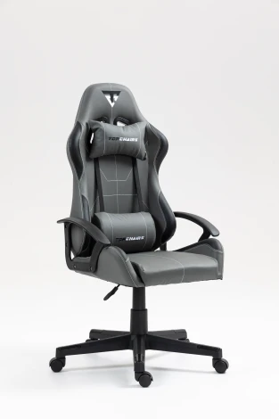 Кресло спортивное TopChairs Wyvern серо-черный арт.УТ000039485