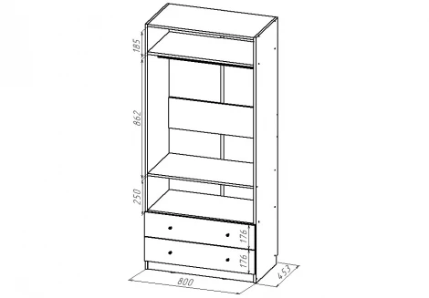 Шкаф "Цветы", Белый шёлк МАМА Цветы 102047