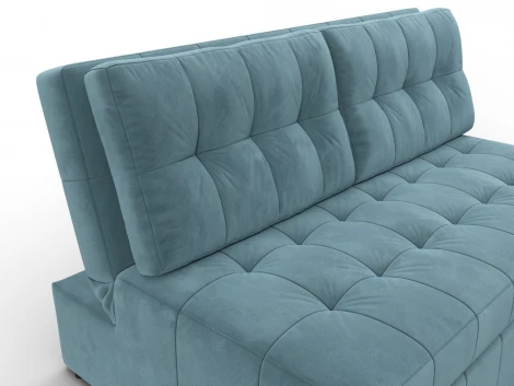 Диван прямой Лига-107 (140) (ЛДСП,Брус,Фанера,Велюр/Бирюзовый) Лига Диванов 134907