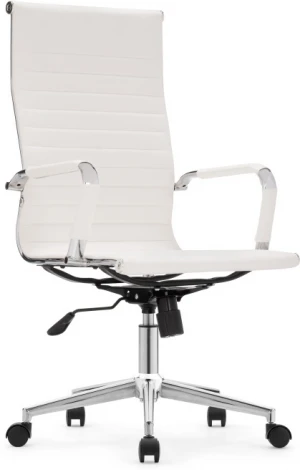 Компьютерное кресло Woodville Reus pu white / chrome