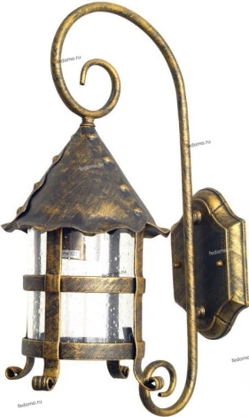 Уличный настенный светильник, 1 плафон