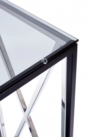 Консольный стол AllConsoles 1033-CB_S grey черный муар, серебряный