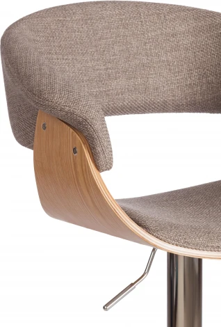 Барный стул VIMTA (mod.4021S) Tetchair (Металл,Дерево,Ткань/Бежевый,Хром) арт.21829