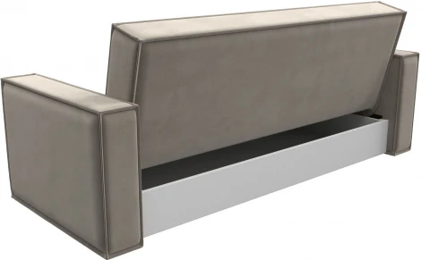 Диван-книжка Куба (Бежевый/Микровельвет) Лига Диванов арт.122045