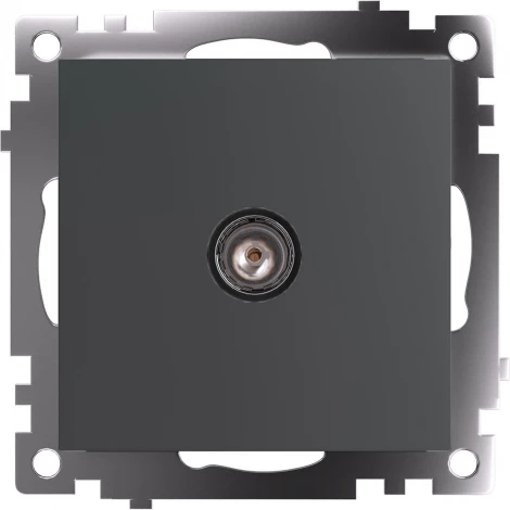 ТВ-розетка (графит) Stekker Катрин 49419