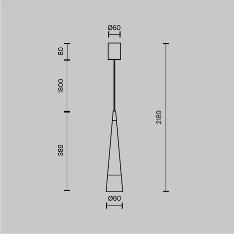 Подвесной светильник Sintesi P090PL-L12CH3K Maytoni (LED, 220V, на проводе)