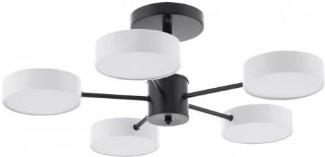 Потолочная люстра светодиодная на штанге Arte Milano Ferrara 250906/5B Wh (220V, круглые)