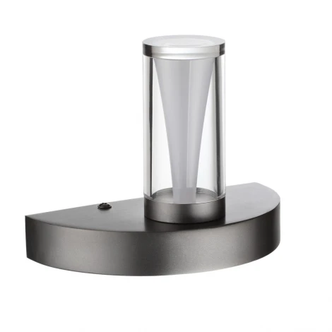 Бра Odeon Light Defance 7143/5WL черный gun powder/акрил/металл IP20 LED 5W 402Лм 3000K 180° 220V