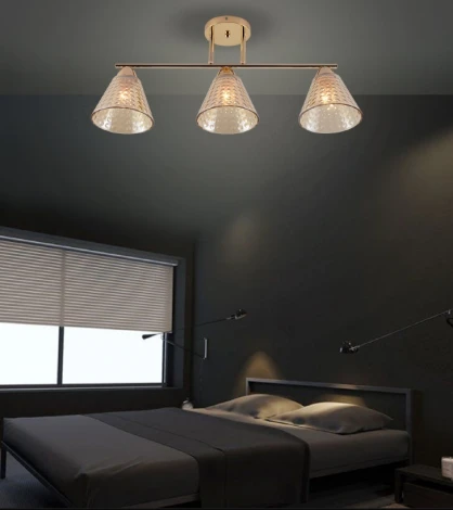 Потолочная люстра на штанге Seven Fires Fabius SF3391/3C-FGD-CL