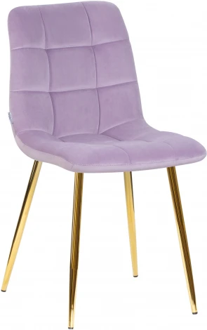 Стул обеденный ALEX (золотые ножки, фиолетовый велюр (V108-49))